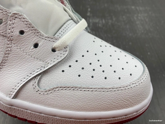 Rep LUCY Red Varsity 705329-101 Retro Low Jordan 1 White 0704